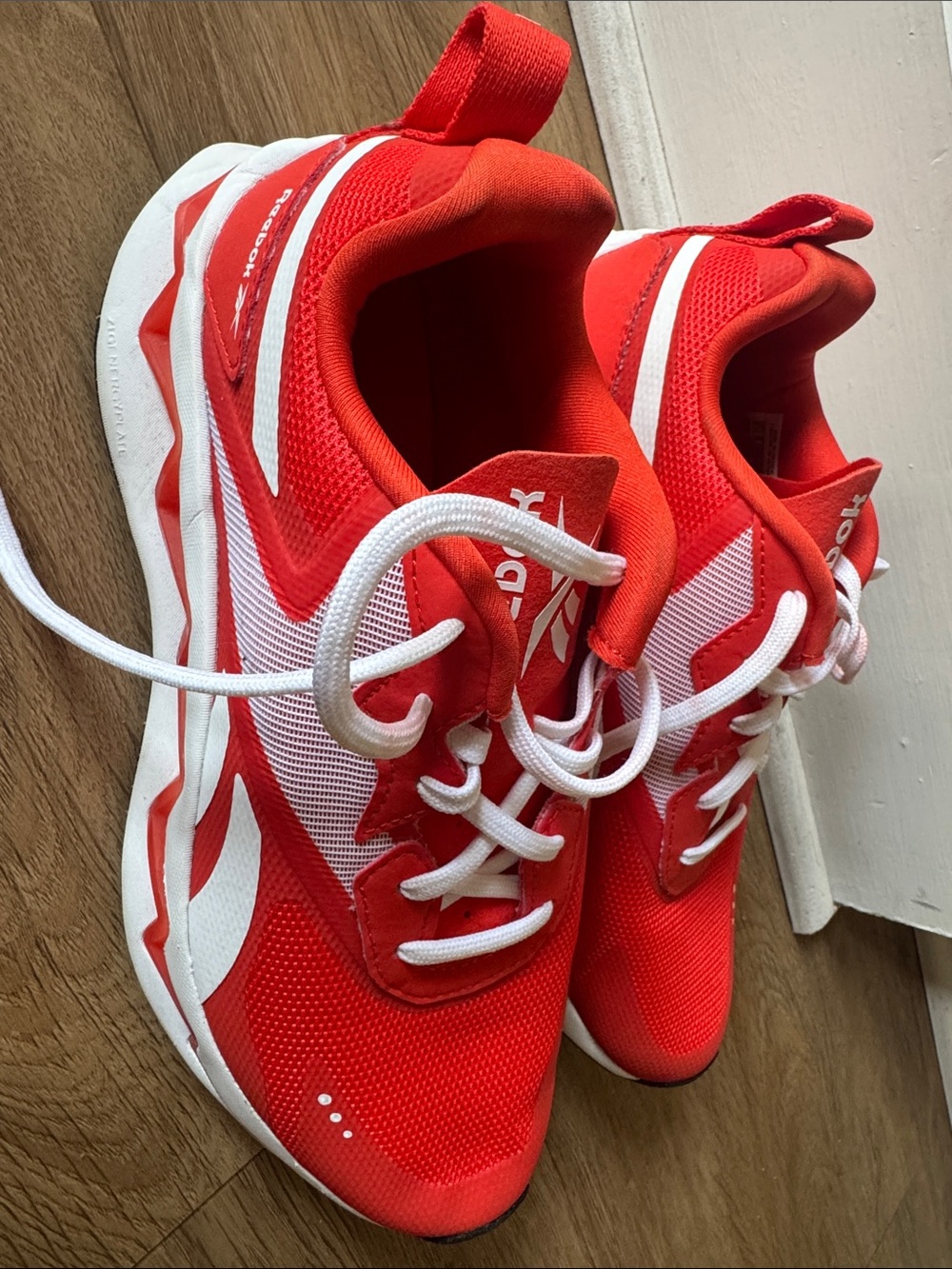Reebok Women’s Red and White Athletic Sneakers